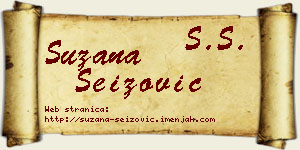 Suzana Seizović vizit kartica